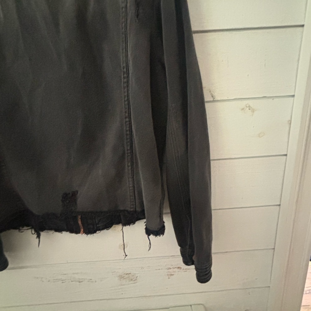 Ashley Stewart Black Distressed Denim Jacket in size 14/17. Great condition! - Picture 13 of 13
